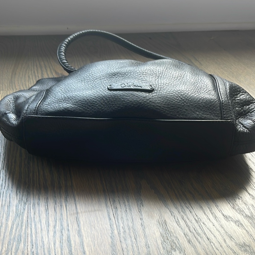 Women’s Cole Haan Shoulder Bag Black Pebble Grain Leather - Picture 3 of 4